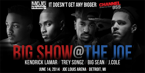 Big Sean, Kendrick Lamar, J. Cole & Trey Songz to play Joe Louis