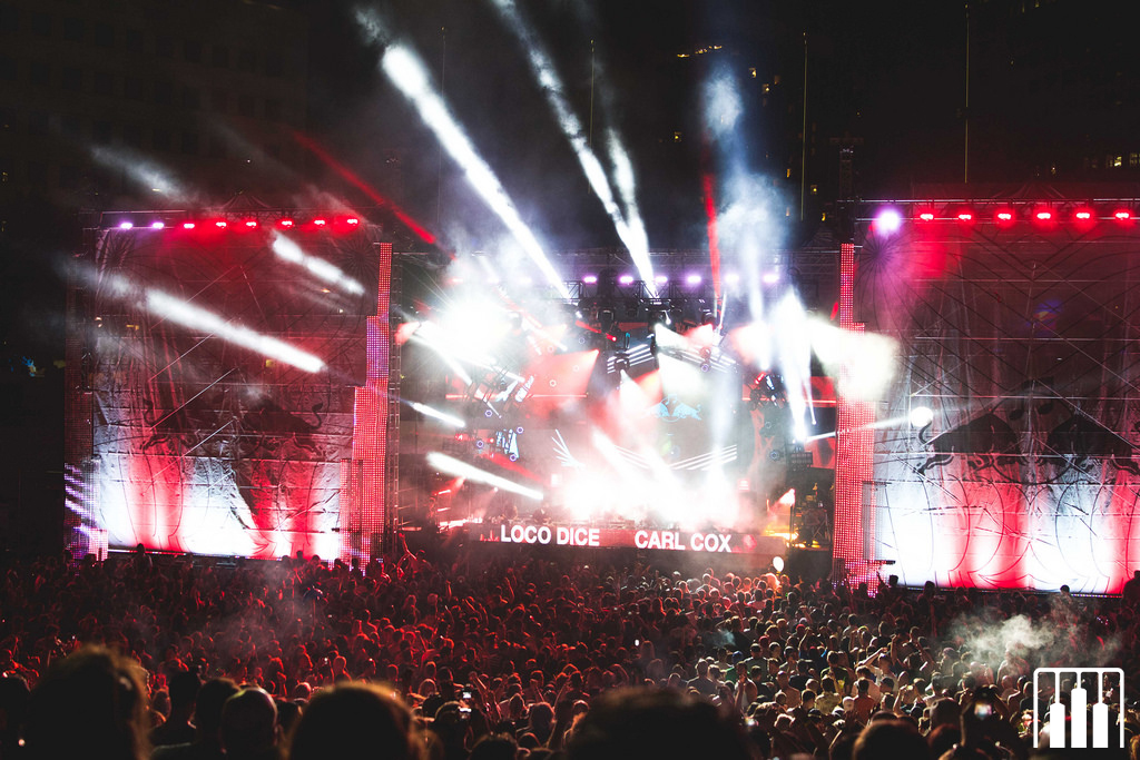 Carl Cox at the Red Bull Music Academy stage (Nick Kassab | Detroit Music Magazine)