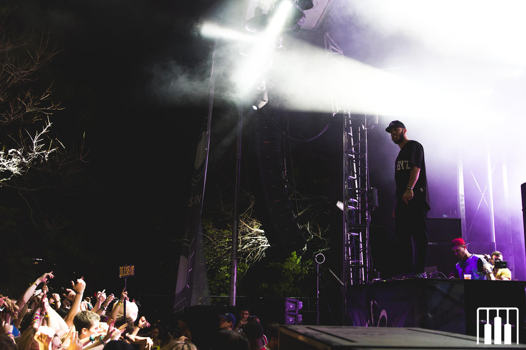 Flosstradamus on the Moog stage (Nick Kassab | Detroit Music Magazine)